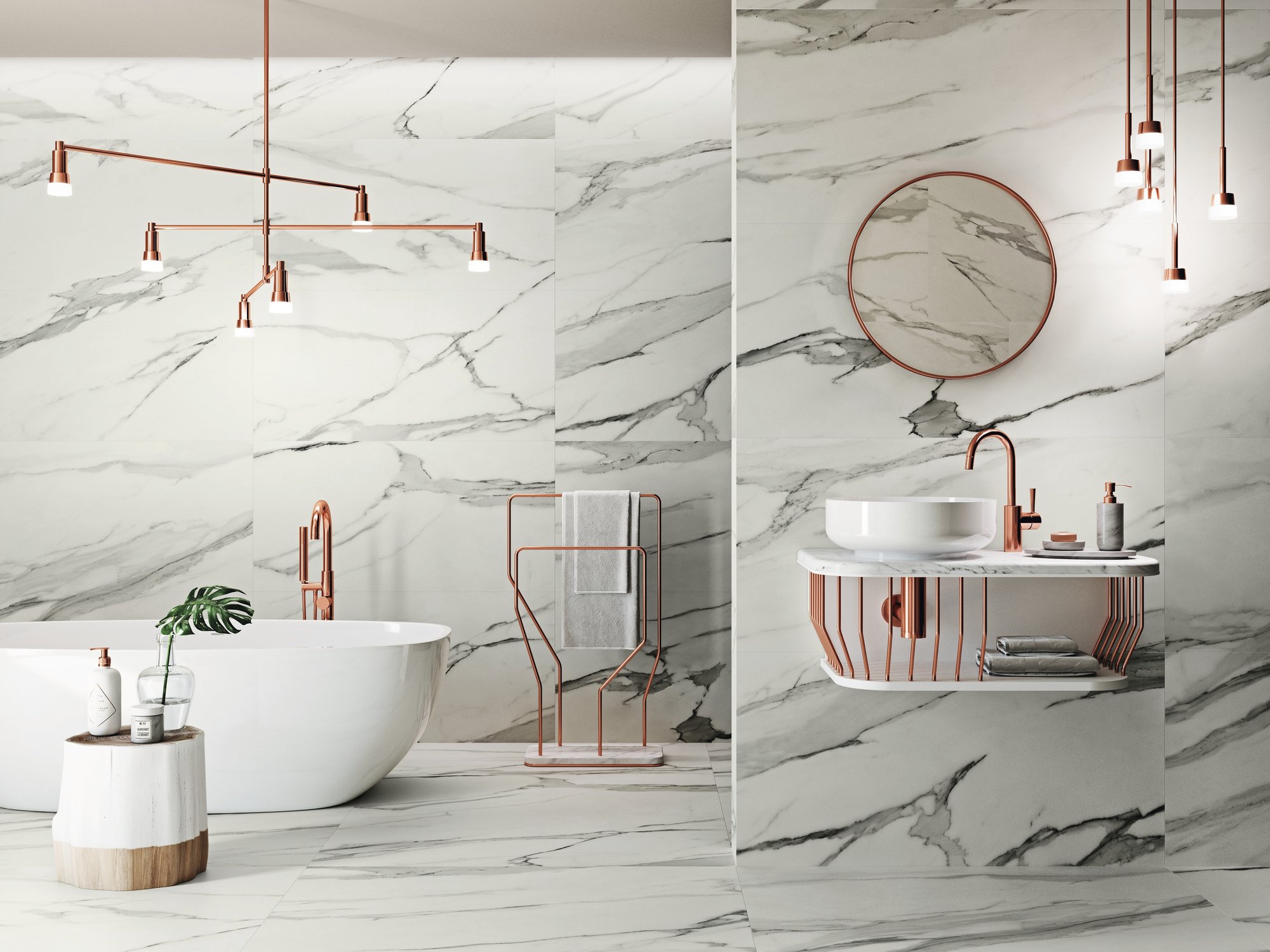 Ape Grupo Коллекция STATUARY VENATO Mat 120*120 см (N31) в интерьере